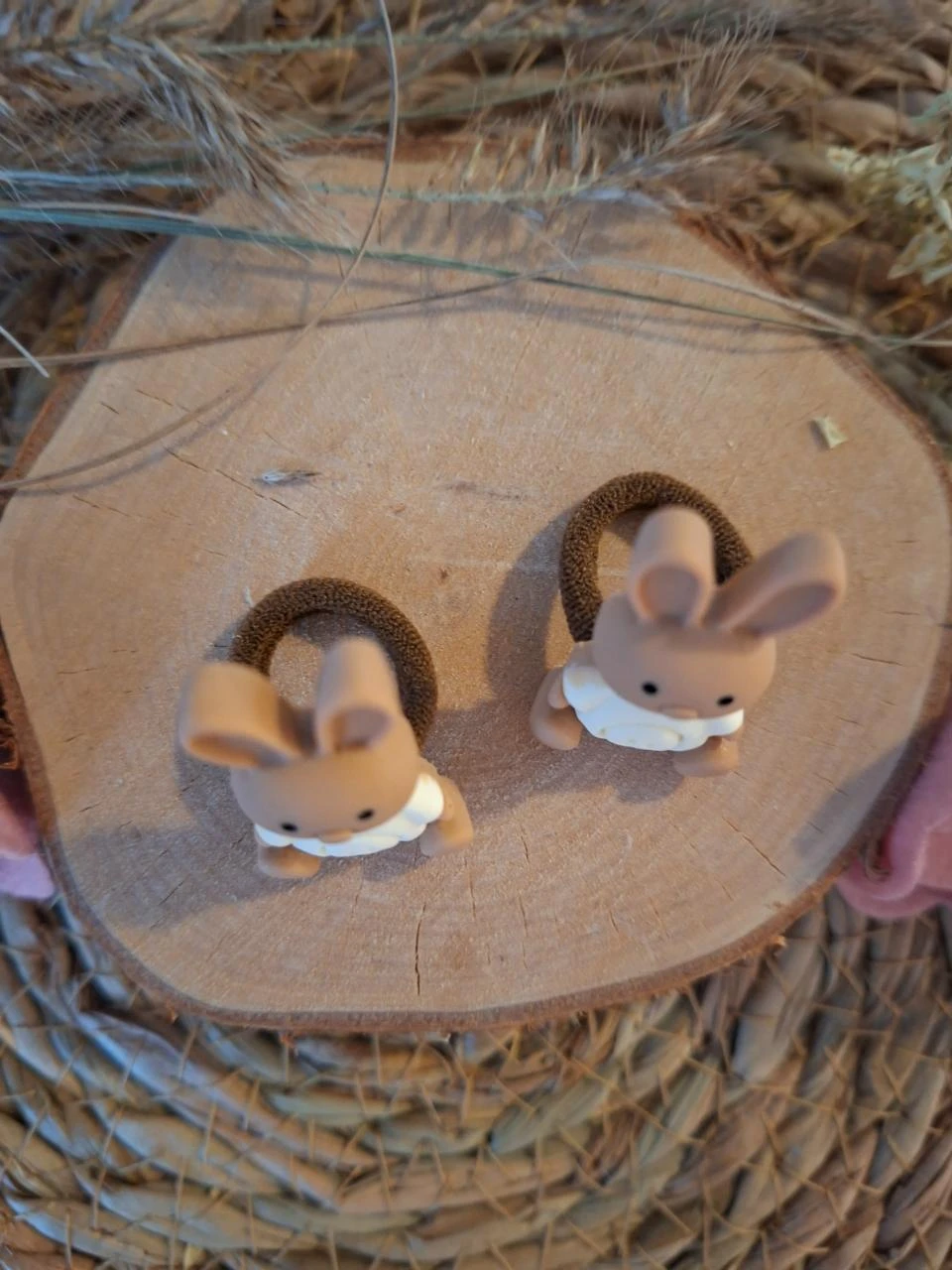 Setje mini elastiekjes met konijntjes – photo 2